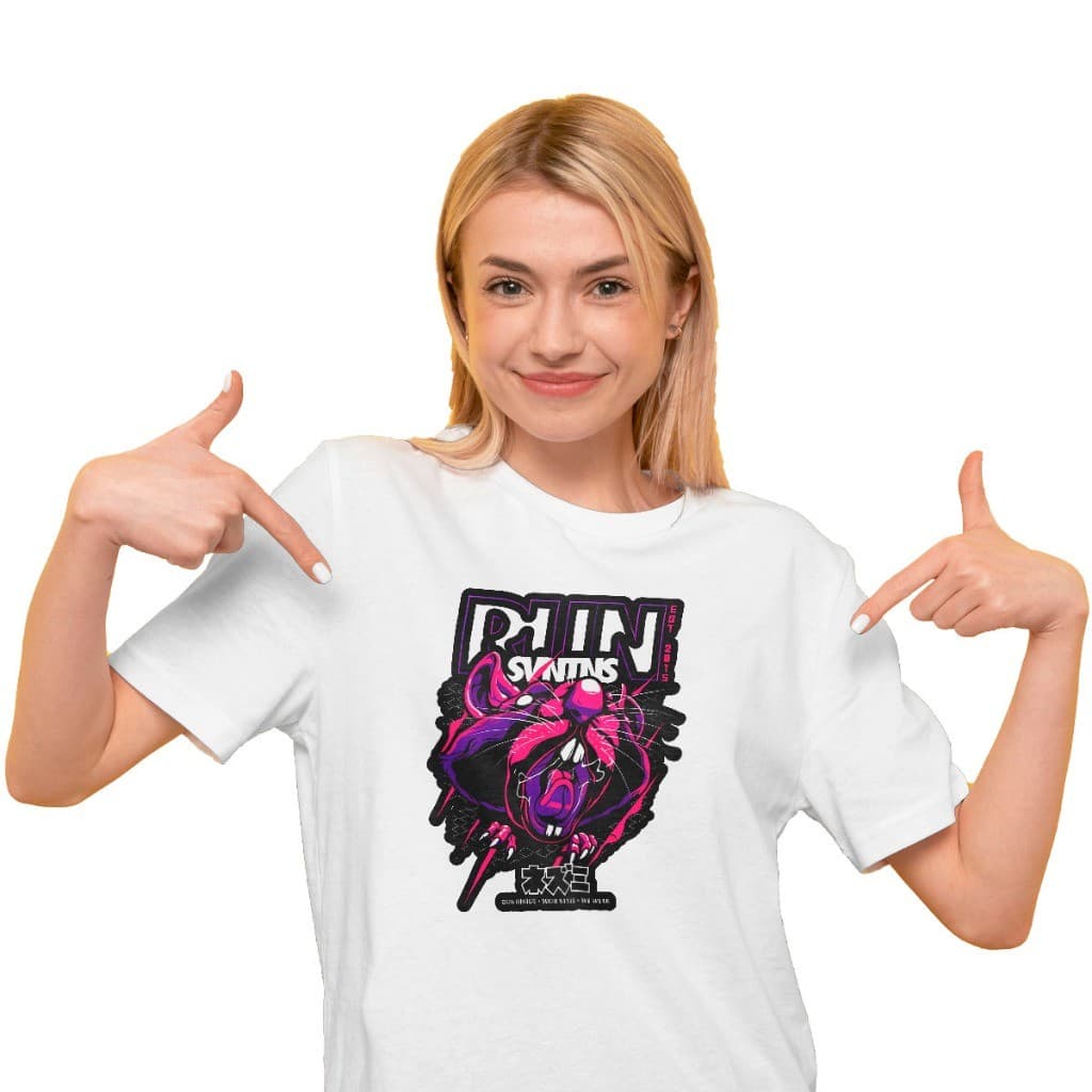 Camiseta Rato Run Svntns EST 2815 Camisa 100% Algodão