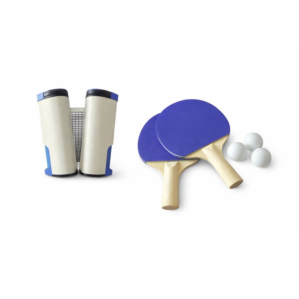 Kit Tênis de Mesa com Rede Retrátil 2 Raquetes e 3 Bolinhas Ping Pong Jogo