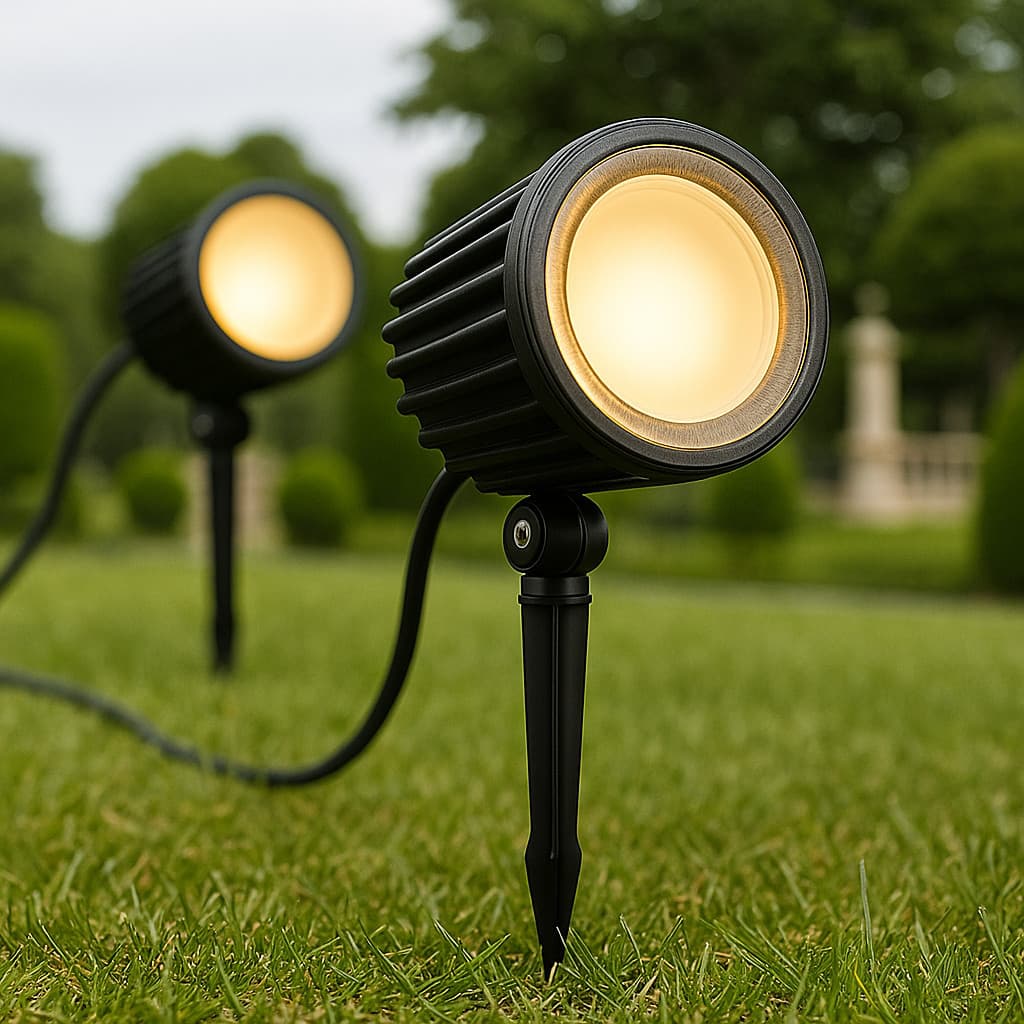 Luminária Espeto Jardim LED 10W Branco Quente Bivolt IP66