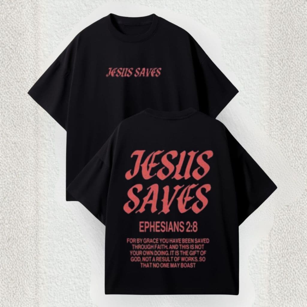 T-Shirt Oversized Moda Gospel Camiseta De Algodão Unissex Despojada Novidade