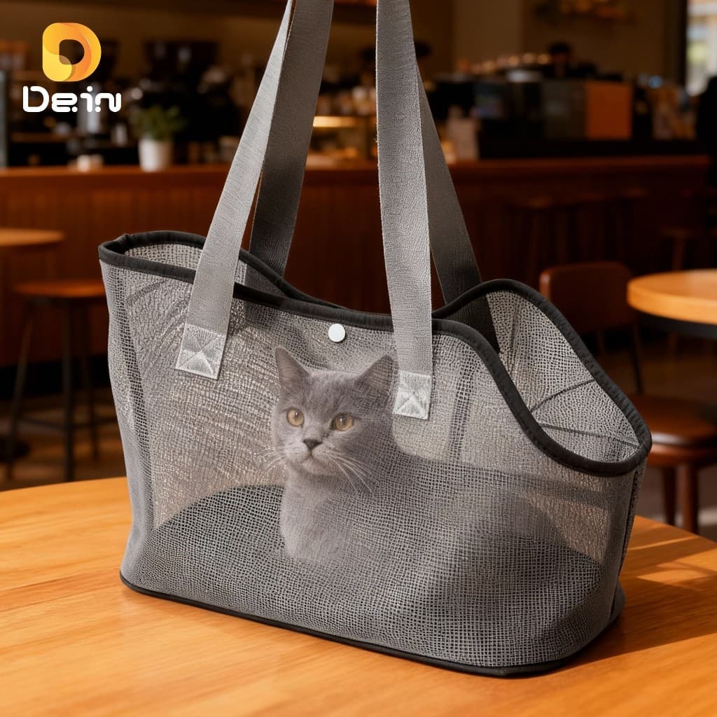 Bolsa Transportadora Pet Respirável para Gatos | Alça Reforçada | Cores