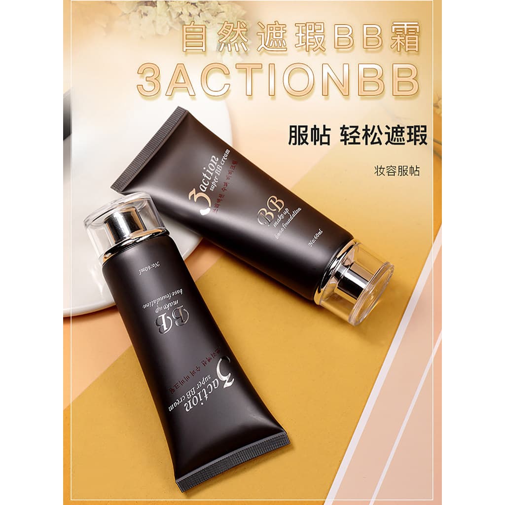 Flawless bb Cream Holding Maquiagem Corretivo Translúcido Nude Maquiagem Cobrindo Manchas Resistente ao Suor Não É Fácil