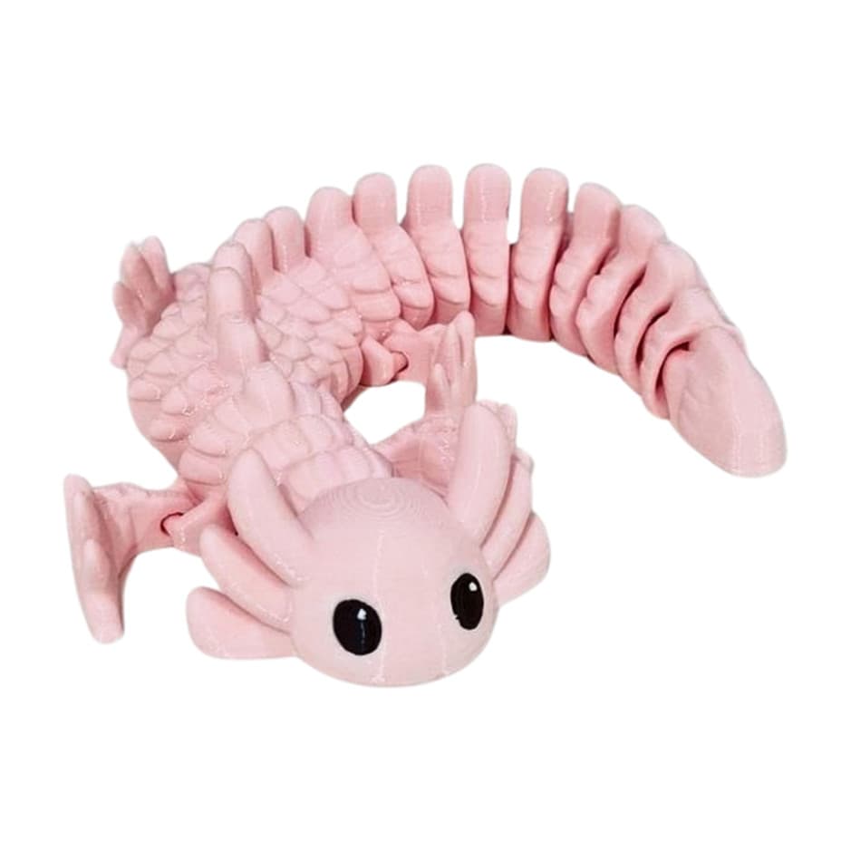 Axolote Articulado - Brinquedo Resistente - Decoração