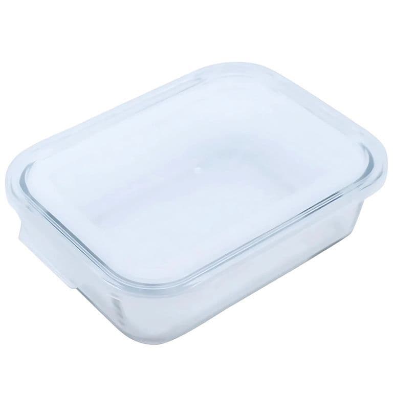 Pote de Vidro Refratário Retangular Com Tampa Transparente 1,5ml - Mor