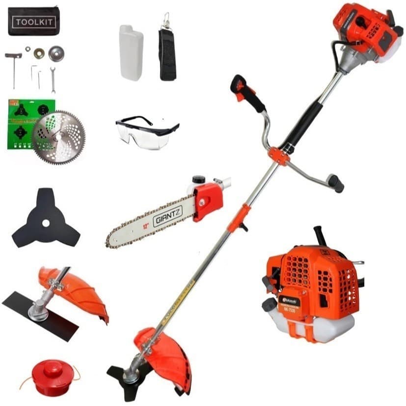 Roçadeira Multifuncional 5 em 1 a Gasolina 3,5HP 75cc + Motopodador 35cm – Potente, Profissional e Versatil