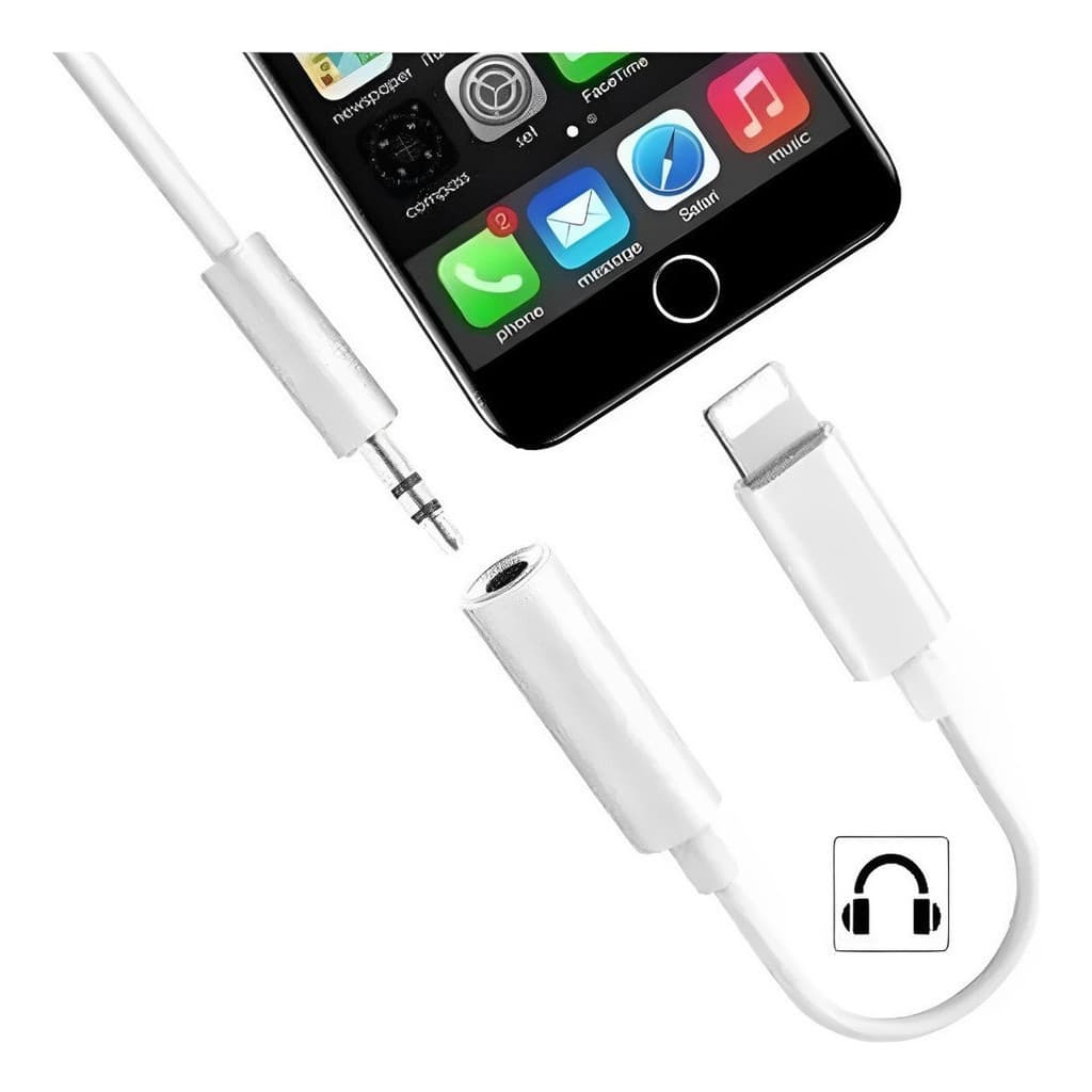 Cabo Adaptador para fone de ouvido p2 Compatível Com iPhone SE Novo 11 12 Xr Xs 8+ 13 14