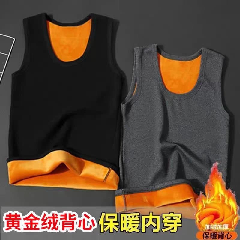 Colete térmico masculino de lã de cordeiro, 2 peças, estilo inverno, forro de lã, gola redonda, lã alemã, resistente ao