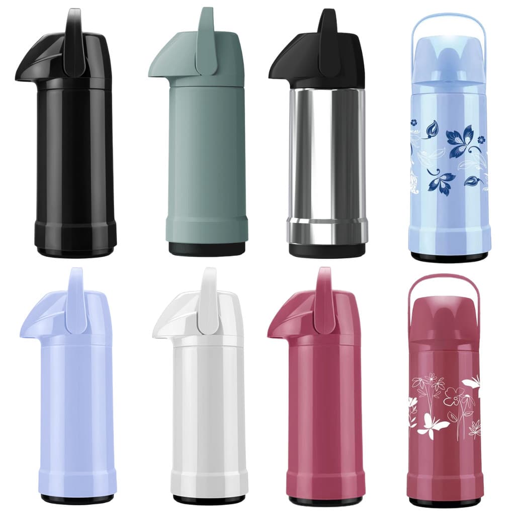 Garrafa Térmica Para Café Chá Agua Quente Bebidas GLT Pressão 1L Casa Cozinha Decoração - Invicta