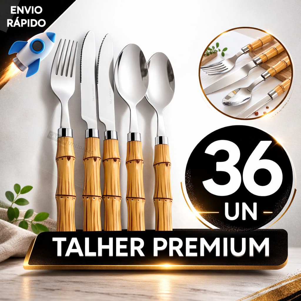 Faqueiro Jogo De Talheres Completo 36 Peças Aço inox