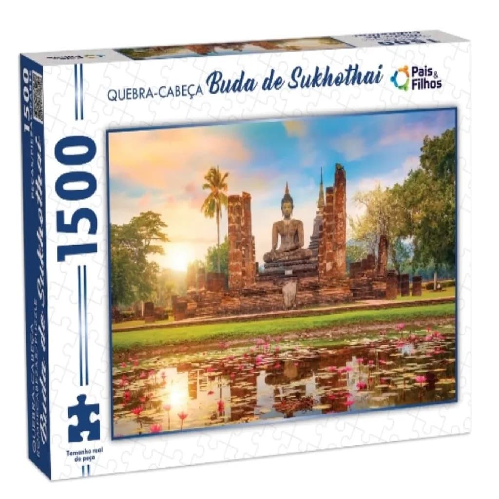 Jogo Quebra-Cabeça Buda de Sukhothai 1500 Peças- Pais&filhos