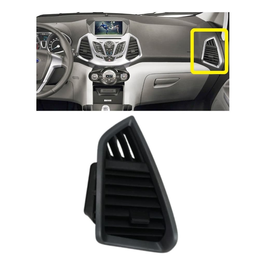 Difusor De Ar Preto Ford Ecosport 2012 A 2018 Original