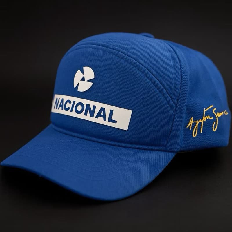 Boné Nacional Ayrton Senna Clássico Qualidade Premium Assinatura Senna Bone Senna Bone Ayrton Bone Nacional F1
