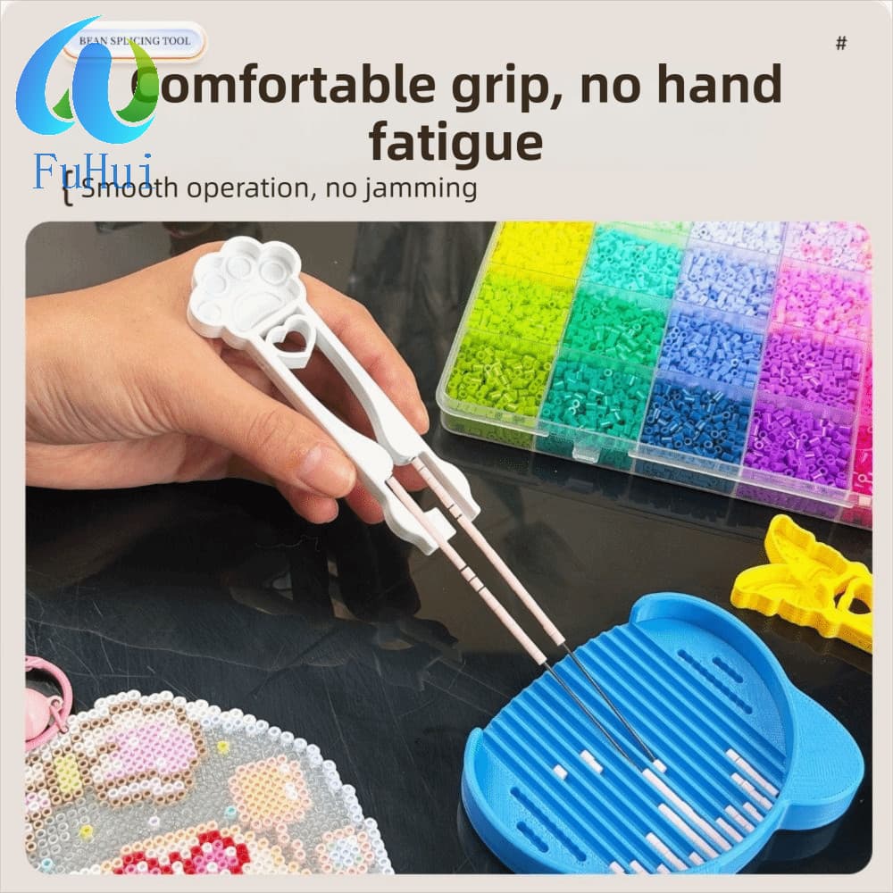 Pinça FUHUI Perler Bead , Caneta De Feijão De Fusão De Agulhas Duplas Alta Qualidade , Educacional