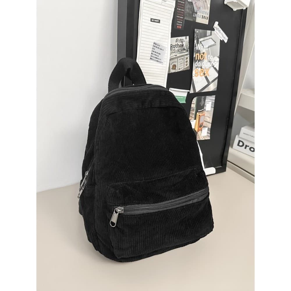 2024 outono inverno estilo Preppy novo estilo veludo masculino feminino mochila Multi-Purpose grande capacidade ao ar li