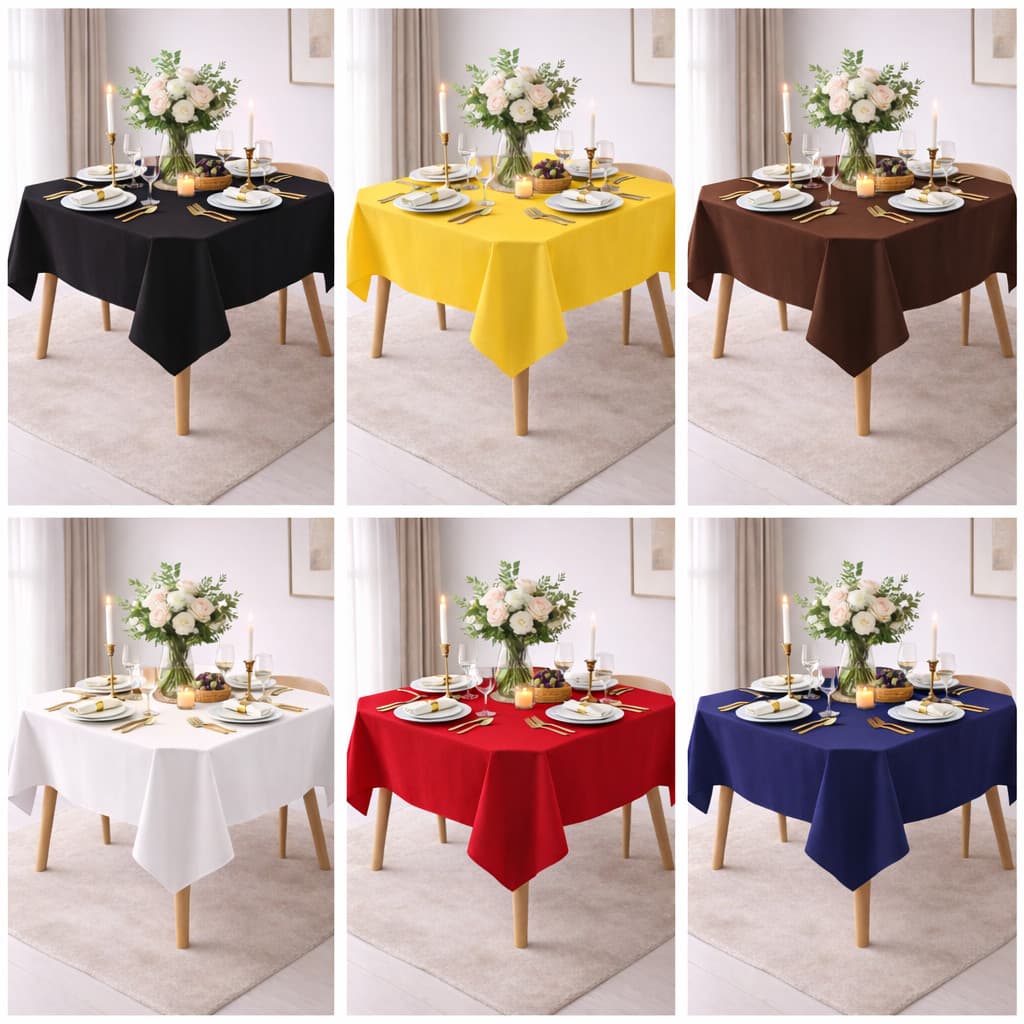 Toalha de mesa Quadrada Oxford 4 lugares - 1,50x1,50 cm