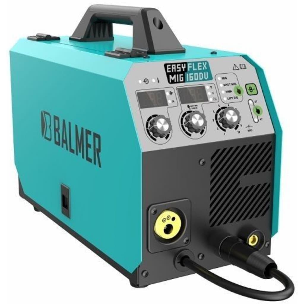 Máquina de Solda MIG MAG MMA TIG 160A Balmer Flexmig Bivolt Inversora 3 em 1 EASY FLEXMIG160