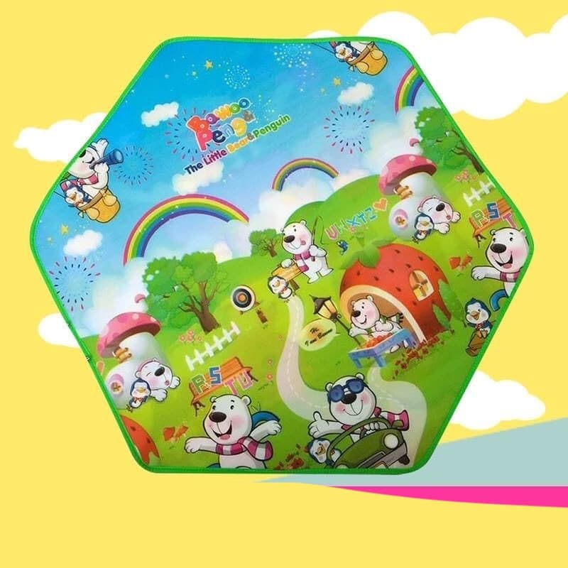 TSPF é um tapete de brincar hexagonal adequado para bebês, para cercadinho e para o tapete de brincar portátil hiccapop
