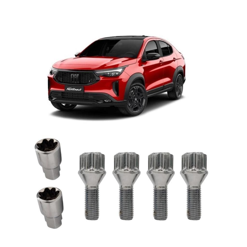 Trava Roda Parafuso Antifurto Para Fiat Fastback + Brinde