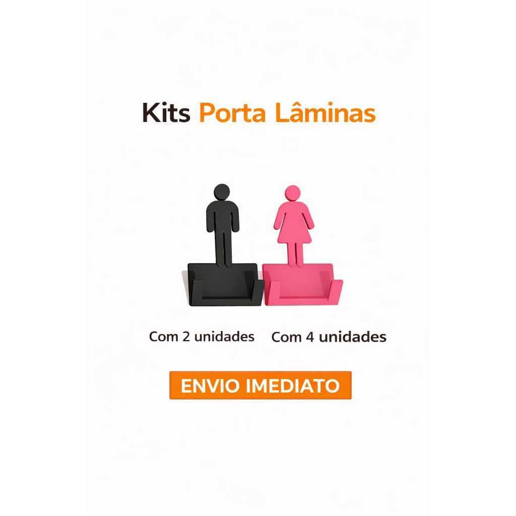 Suporte para Barbeador - Porta Gilete - com Fixação Fácil e Resistente.