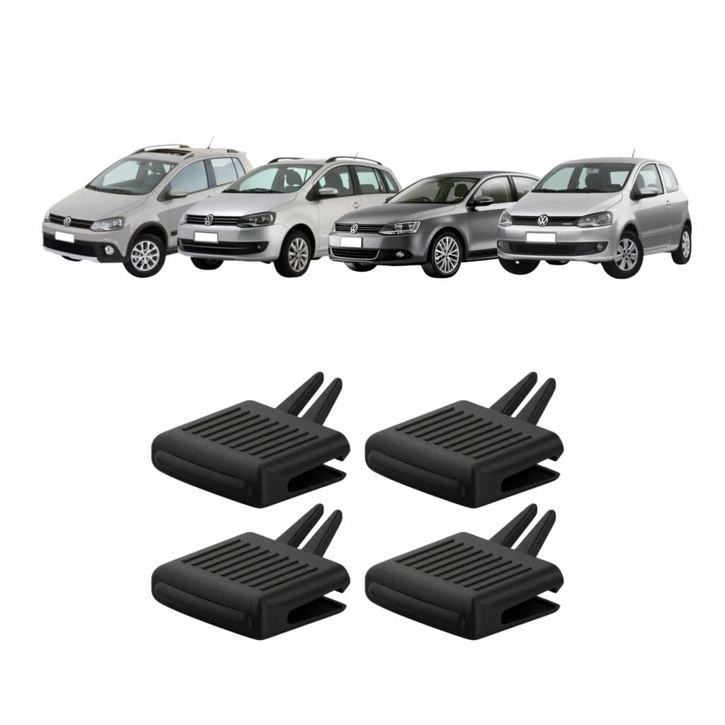 Kit 4 Clips Direcionador Difusor Ar Jetta Fox SpaceFox  CrossFox 10 a 14