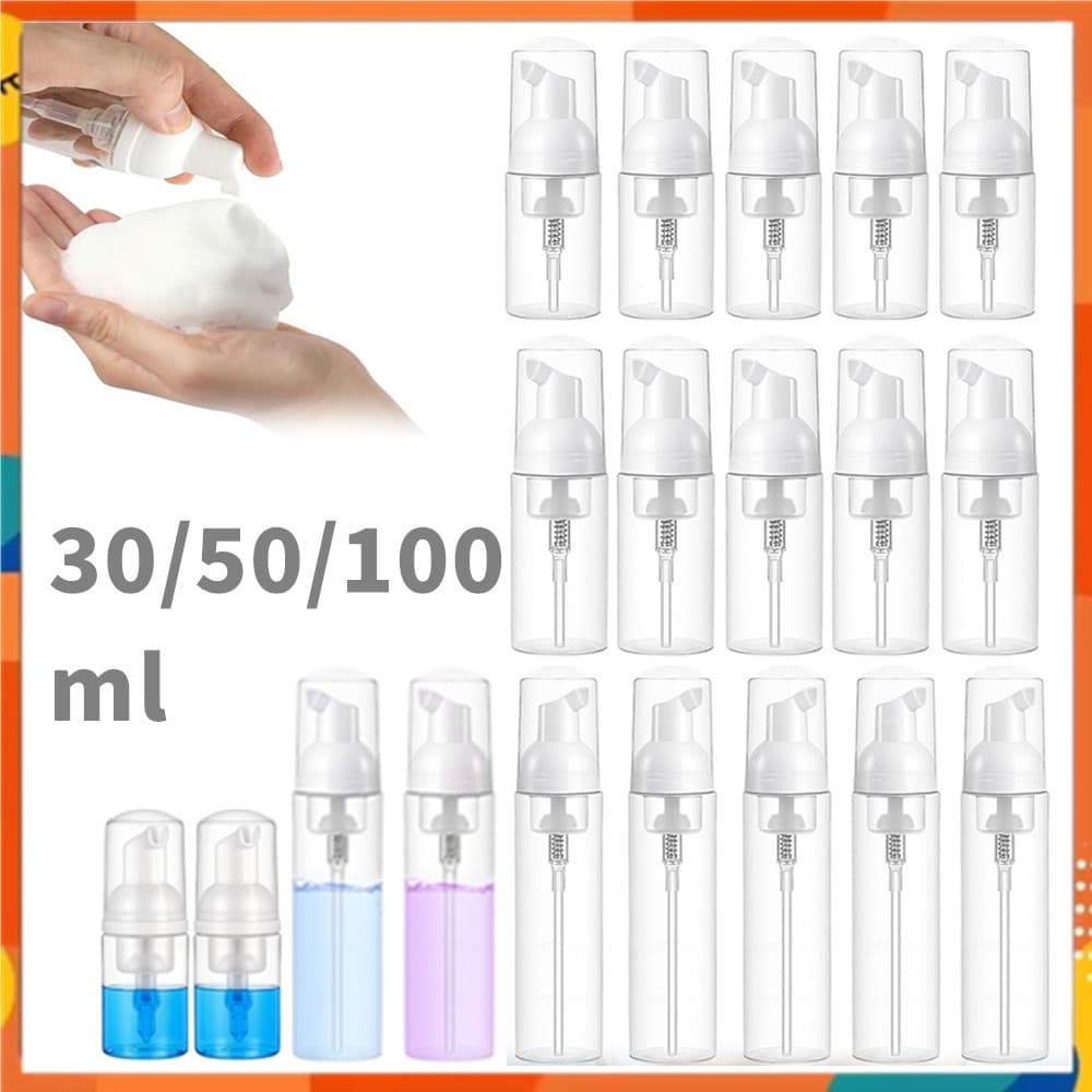 30/50/100ml viagem portátil garrafa de espuma dispensador de espuma limpador Facial, limpador adequado