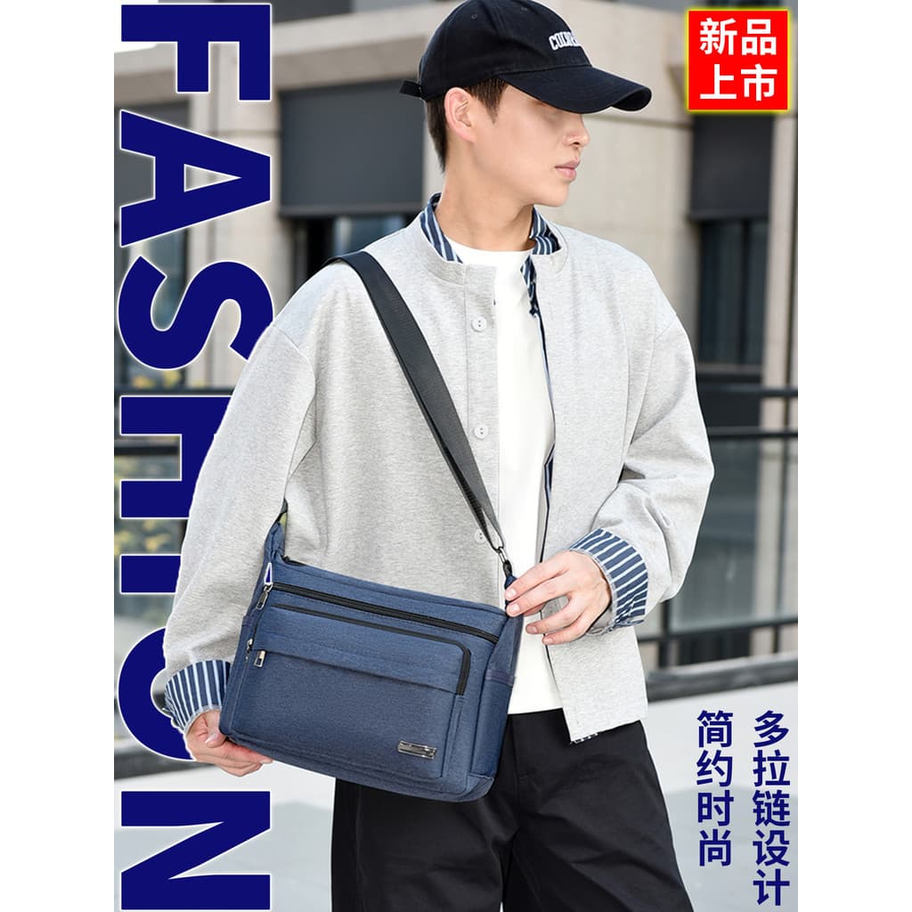 Bolsa mensageiro masculina Casual Commuter Diagonal pequena mochila bolsa de ombro leve coleção de negócios carteira bol