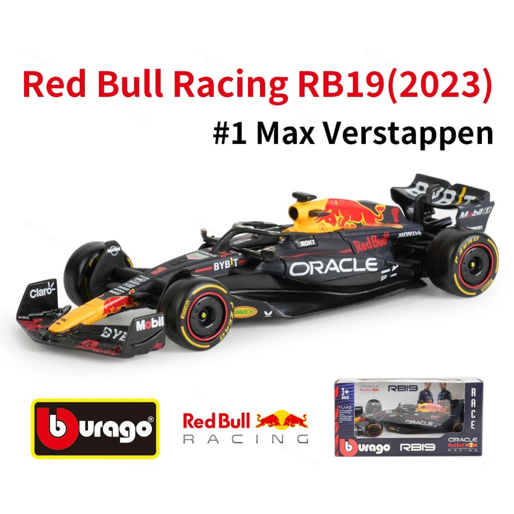 Bburago 1 : 43 2023 RB19 # 1 11 Fórmula Red Bull F1 Racing Carro De Simulação Estática Modelo Diecast Alloy