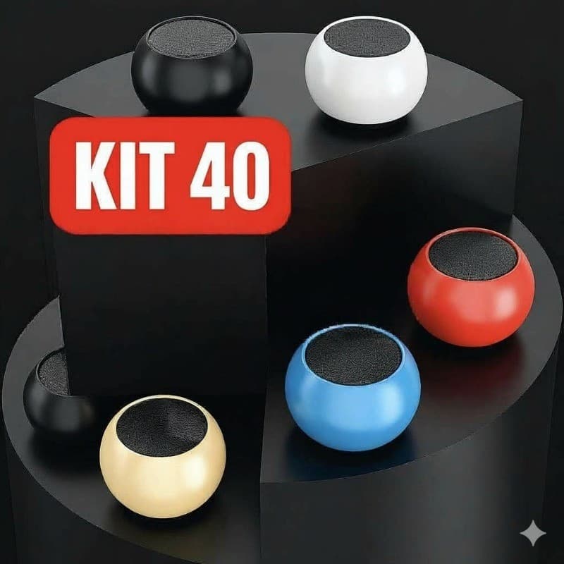 Kit 40 Caixa de Som Bluetooth M3 Bateria Longa Duração À Prova D'água Boa qualidade de som fácil de transportar