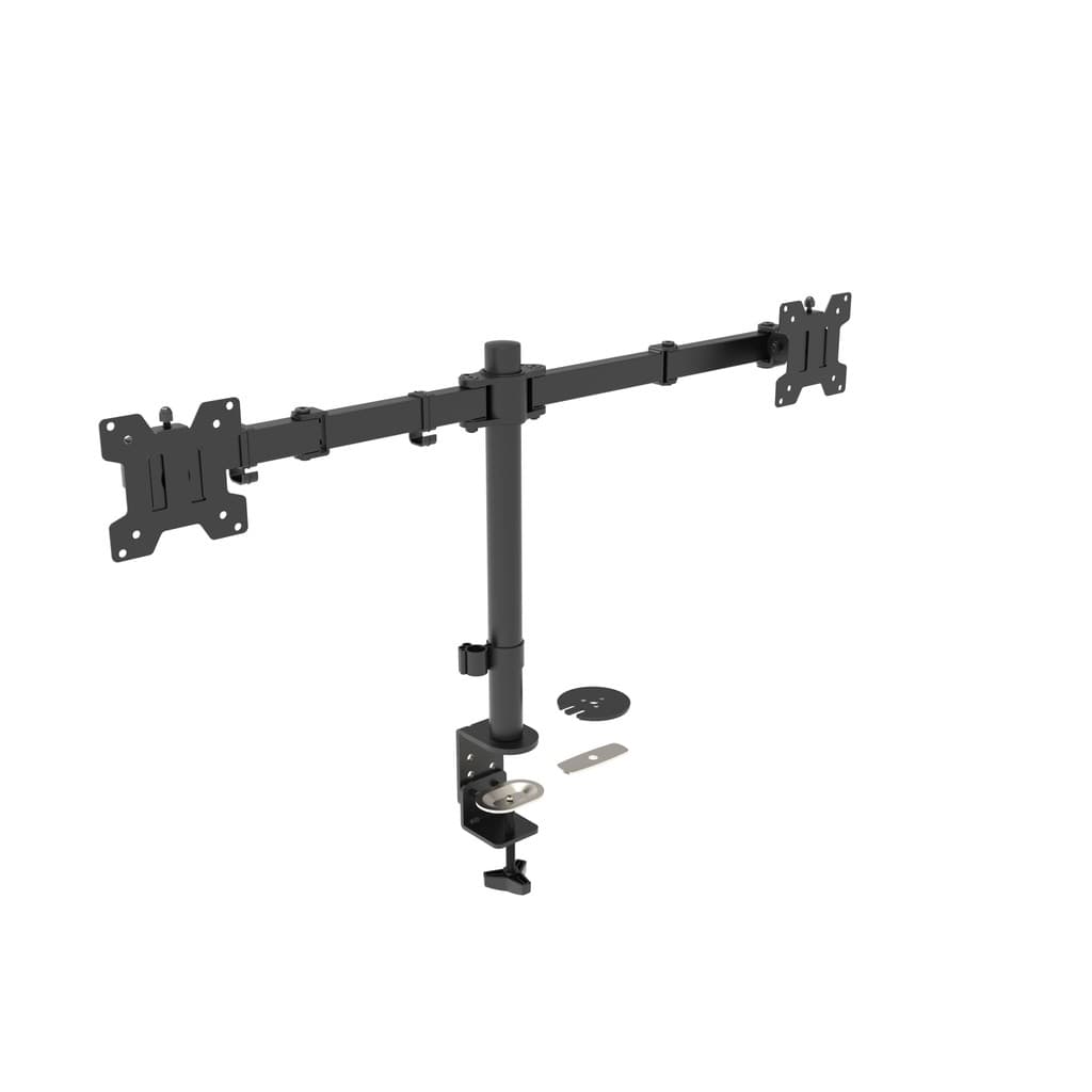 MT ERGO B2 multivisao Suporte para 02 Monitores Ate 27 Polegadas, suporte de mesa para 02 monitores
