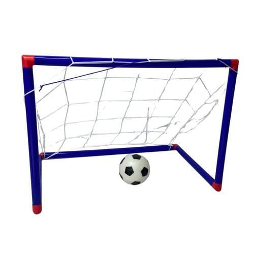 Kit Trave de Futebol Infantil Encaixe Rápido Bola e Rede Jardim Quintal