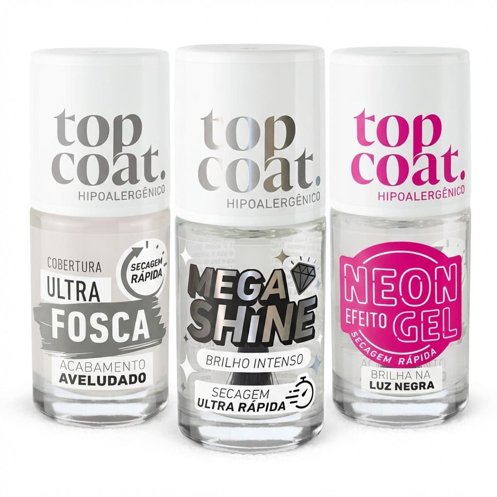 Kit Top Coat Completo 3 em 1 Blant - 3x 8,5ML
