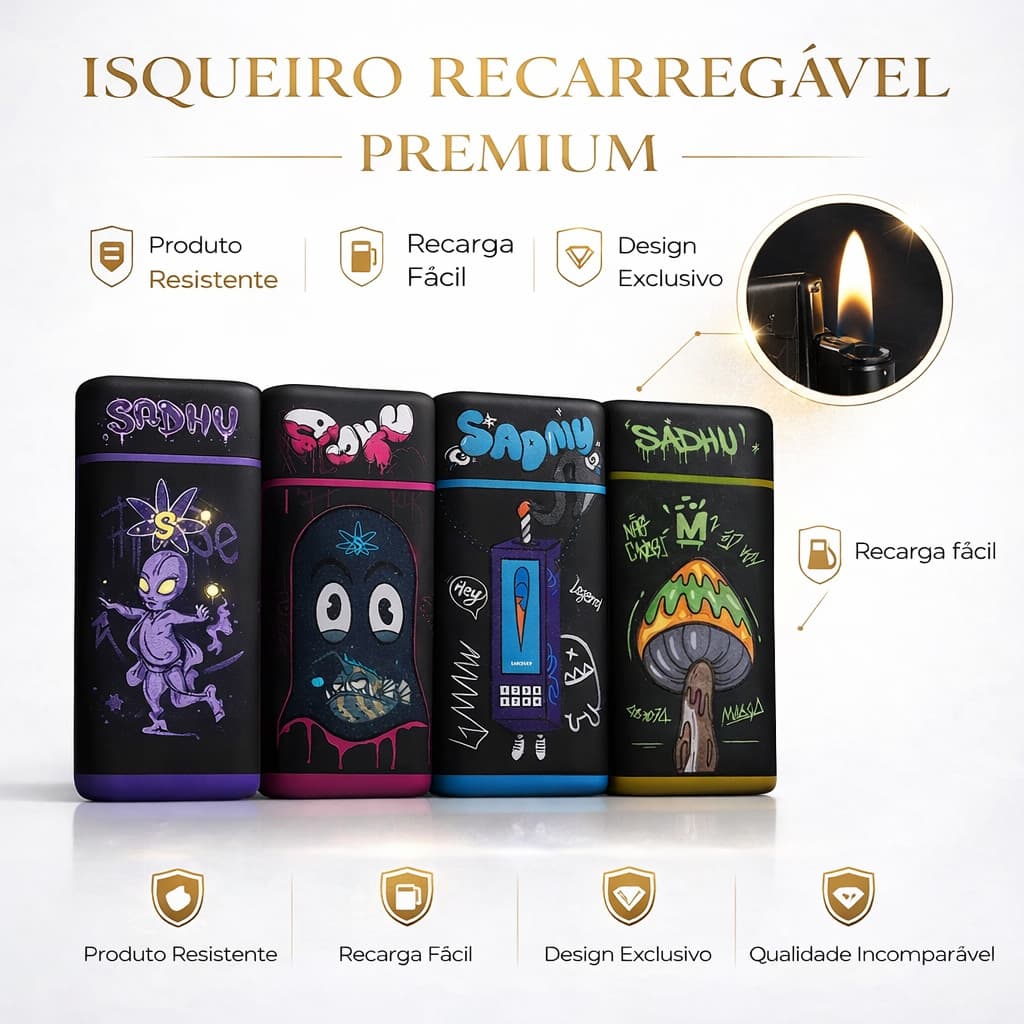 Mini Maçarico Portátil Sadhu Grafit Recarregável Culinário Flambar