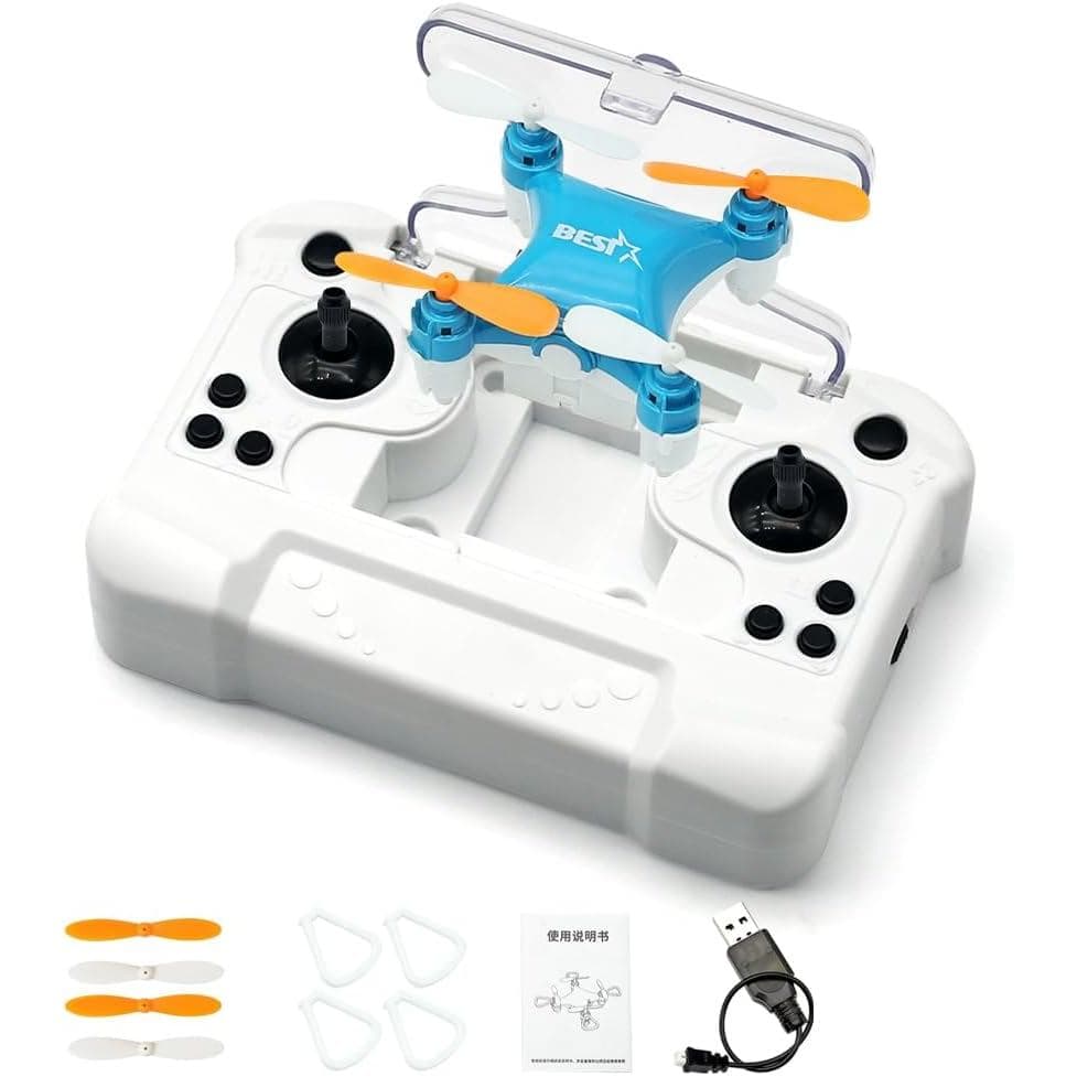 Mini Drone Para Crianças E Adultos , Voos Easy Stunt Com 360 ° Vira Altitude Hold , Luzes LED Protetores De Hélice , Qua