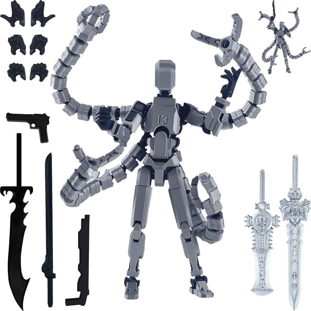 Conjunto De Figuras T13 E Brinquedos Titan 13 (De Ação Impressas Em 3d Completo) (Móvel Multiarticulada Designs Do Homem