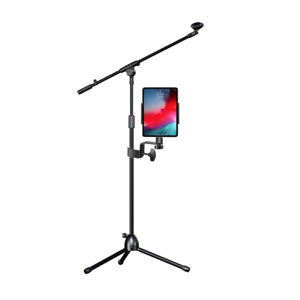 Pedestal Microfone C/ Suporte Tablet Partitura Digital