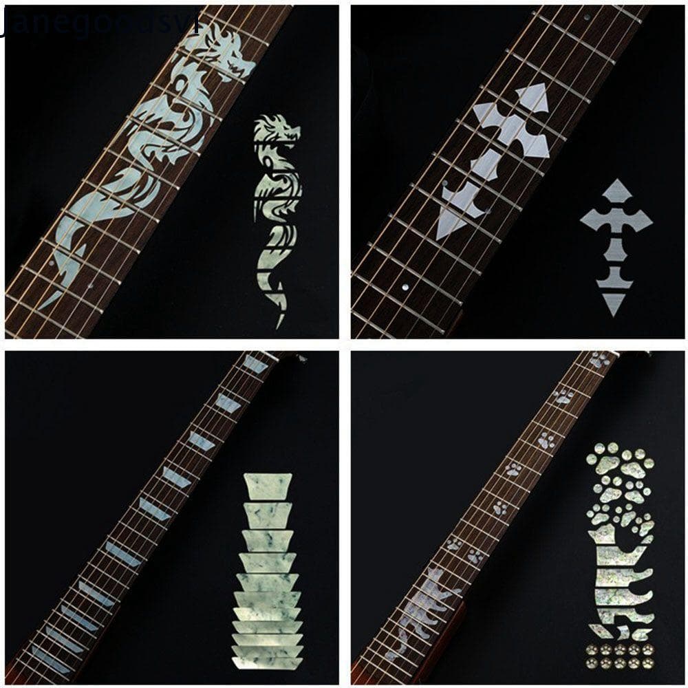 JANEGOODSVI Fretboard Adesivo Peças De Guitarra Elétrica De Alta Qualidade Decorações De Instrumentos Musicais Decalques