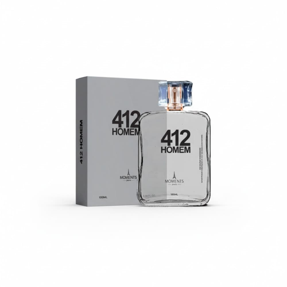 Perfume Masculino 412 Homem Moments Paris 100ml Alta Fixação