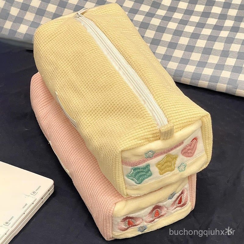 Estojo Gelado de Morango 'Sanduíche de Creme', Necessaire Grande Fofa Estilo Instagram