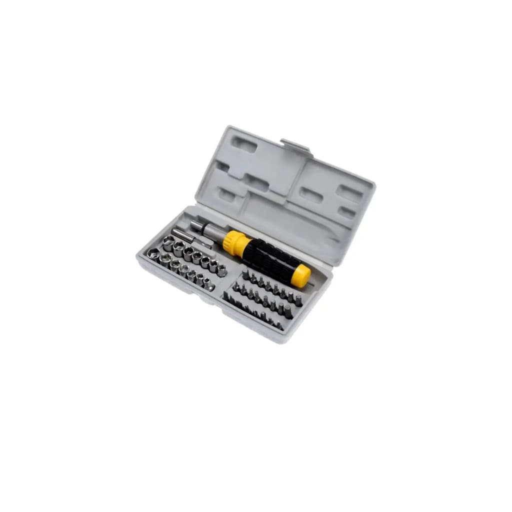 Jogo de Soquetes e Bits com Chave Catraca Kit 40 Peças 8QQ ( 14669 )