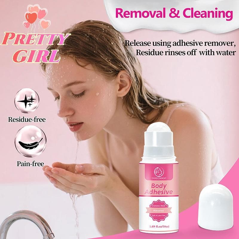 [Pretty ggirl] Rolo De Cola Antiderrapante De 50ml Em Adesivo De Pele Para Roupas , Vestido , Corporal , Sutiã Fixo [Nov