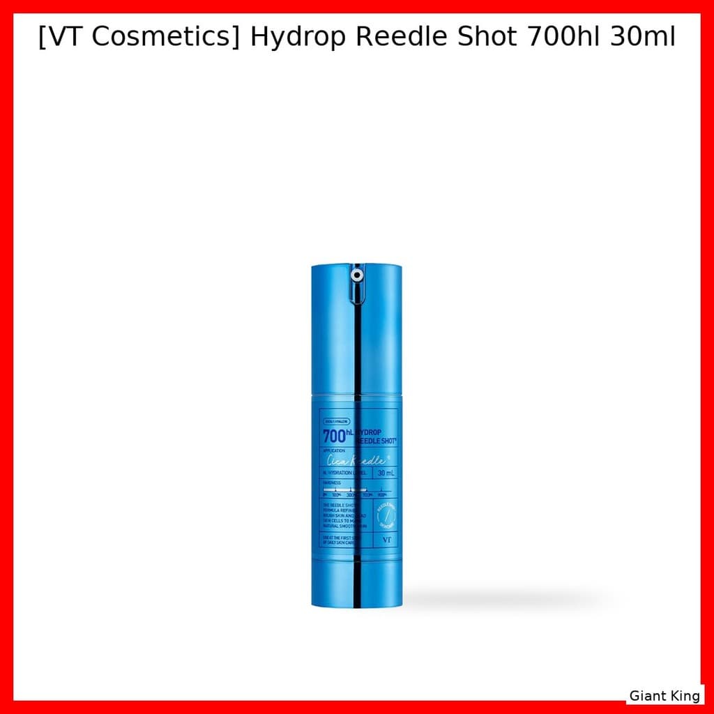 [VT Cosmetics] Hydrop Reedle Shot 700hl 30ml/Soro Coreano/Fórmula Leve 100 % Genuíno Da Rei Gigante