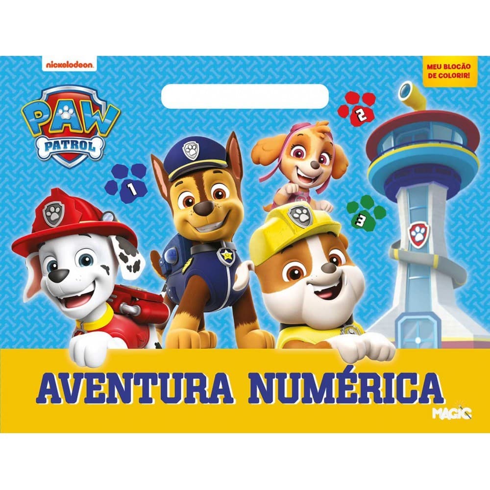Livro Patrulha Canina Aventura Numérica - Meu Blocão de Colo