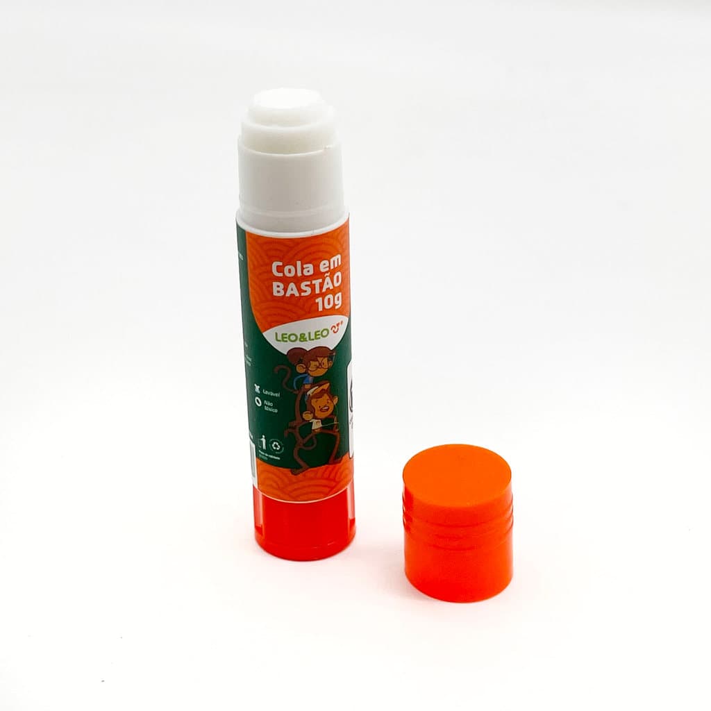 Cola em Bastão 10g Leonora - Atóxica e Secagem Rápida