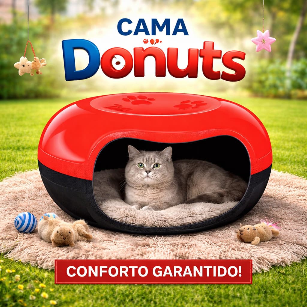 Casinha Cama Casa Toca Para Gato Arredondada Divertida