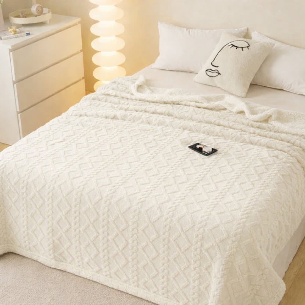 Cobertor Jacquard Fleece/Plush - Queen Size (2,40X2,20)