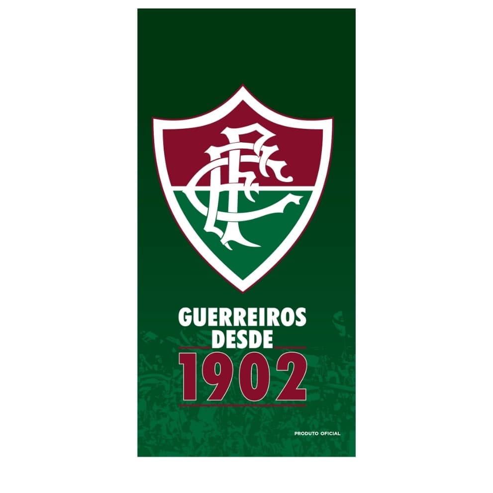 Toalha de Banho Time Buettner Aveludada Brasão Fluminense