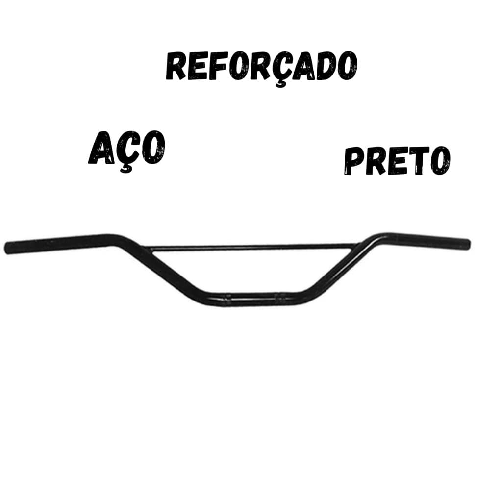 Guidão XLX 250/300 XR Tornado 250 XL 125 DT 180/200 Preto Com Travessa Reforçado