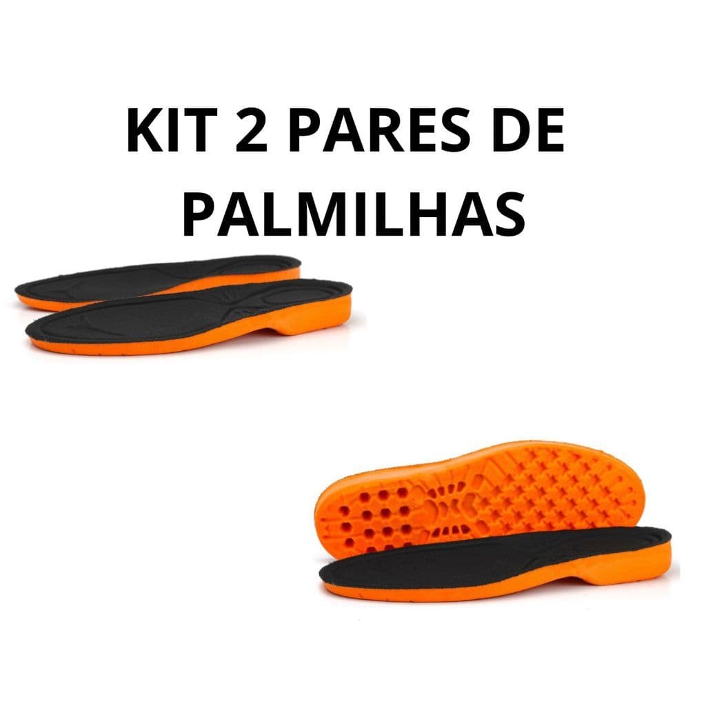 Kit 2 pares palmilhas anti- impacto o alívio que seus pés merecem