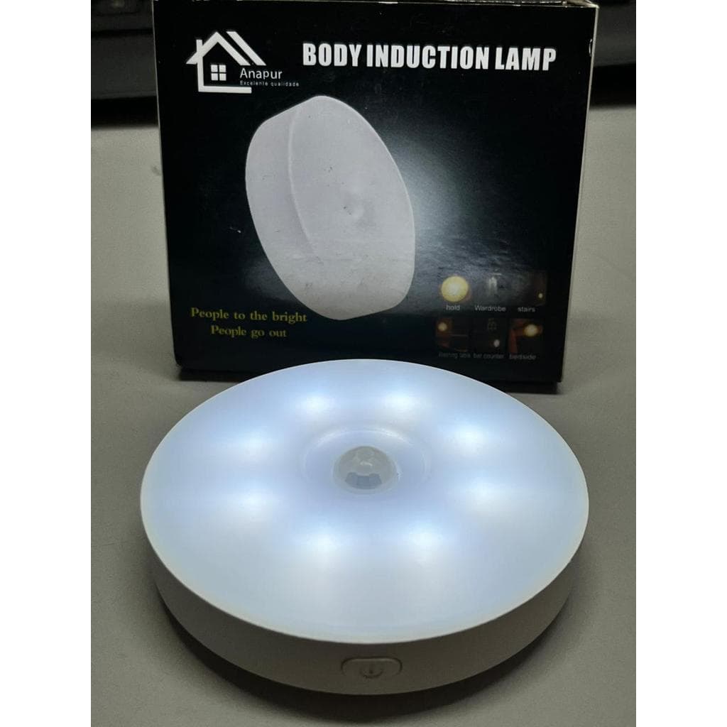 Lâmpada Led De Indução Corporal Infravermelha 3 Cores C/USB