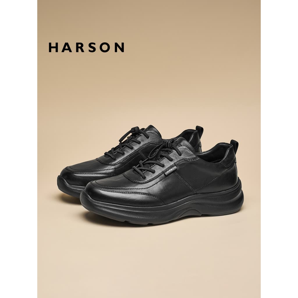 Husen outono sapatos masculinos novo estilo de negócios sapatos casuais de couro masculino aumentando tênis de couro gen